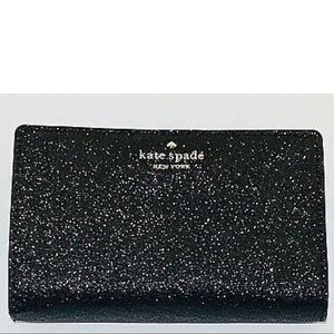 NEW Kate Spade Joeley Glitter Medium Bifold Wallet